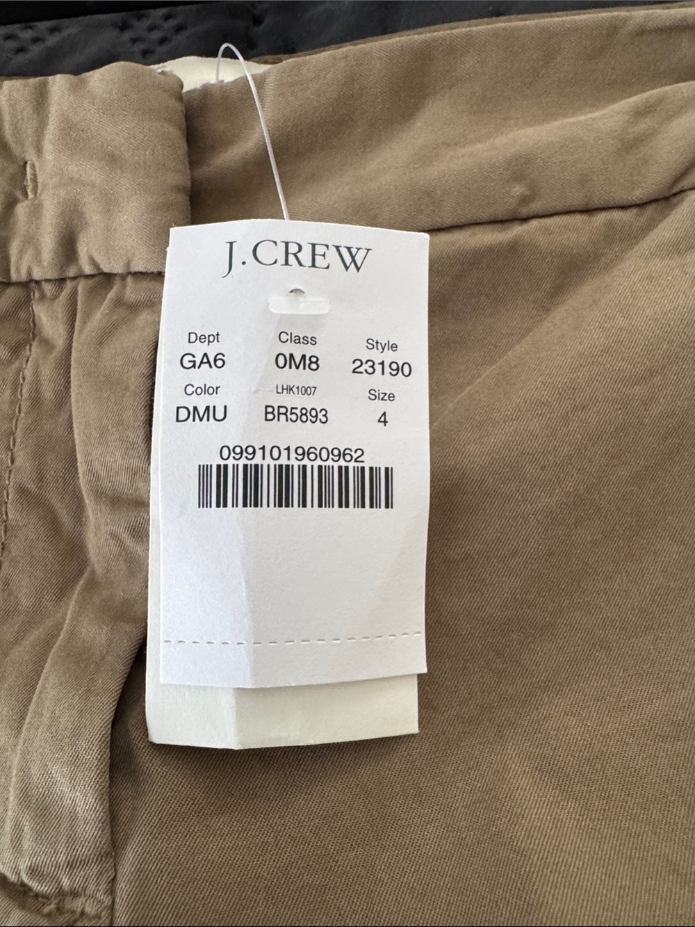 NWT J Crew Women's 100% Cotton Bermuda Shorts - Khaki - Picture 3 of 5